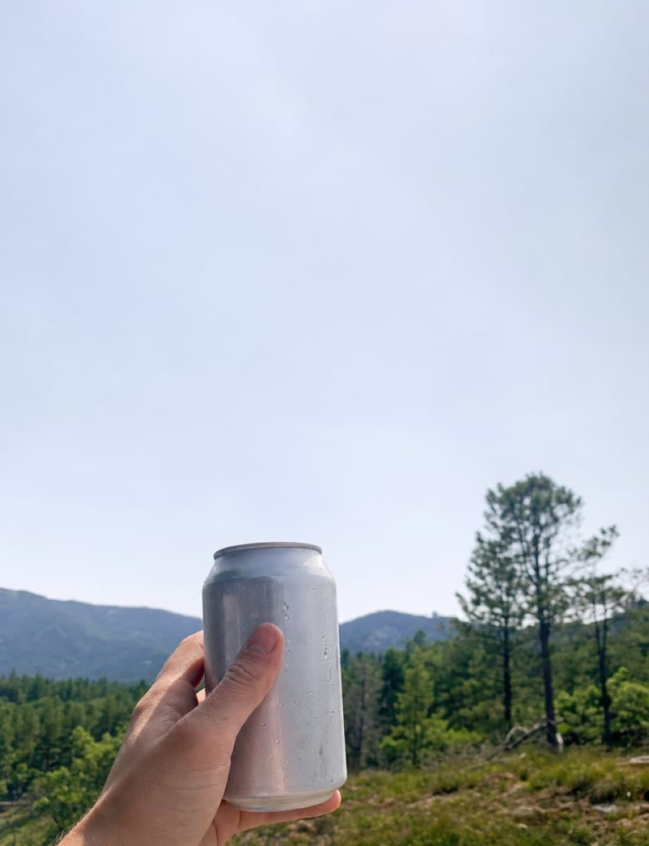 Several variants of the same beverage ad shown side by side.